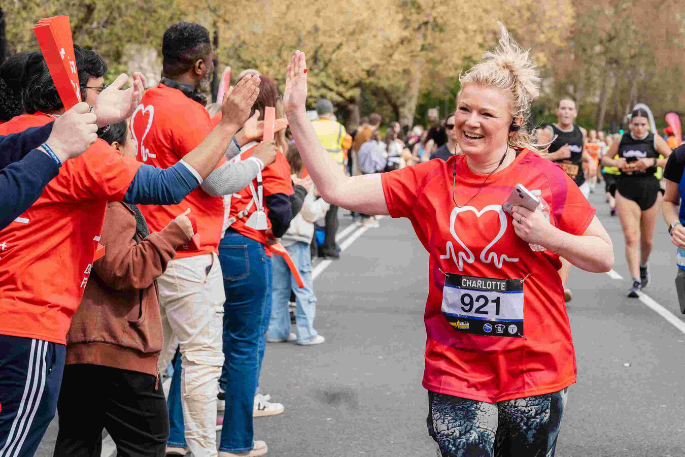BHF Runner at London Half-Marathon